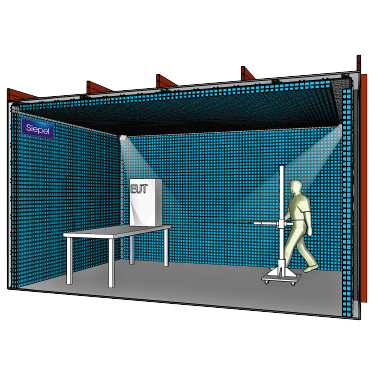 SIEPEL CHRONOS 1F ISO Semi-Anechoic Chamber for CISPR 25 & ISO 11452-2