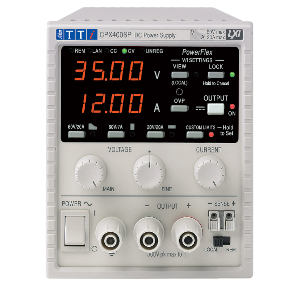 Aim-TTi CPX400SP Strömförsörjning Enkel 420W 'PowerFlex' Max 60V eller 20A