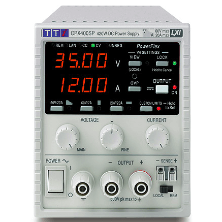 Aim-TTi CPX400D Strömförsörjning Tvilling 420 'PowerFlex' Max 60V eller 20A