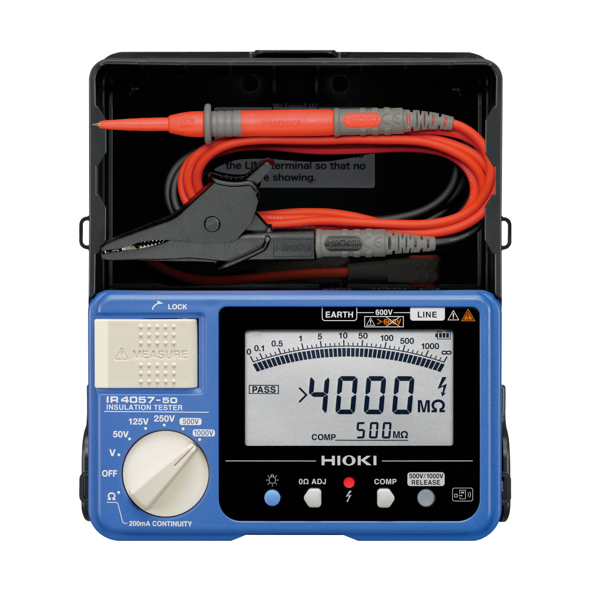Hioki IR4057-90 Insulation Tester Bundled with the Wireless Adapter Z3210