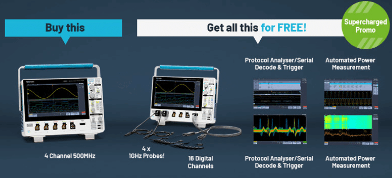 Erbjudande på Tektronix MDO3 oscilloskop