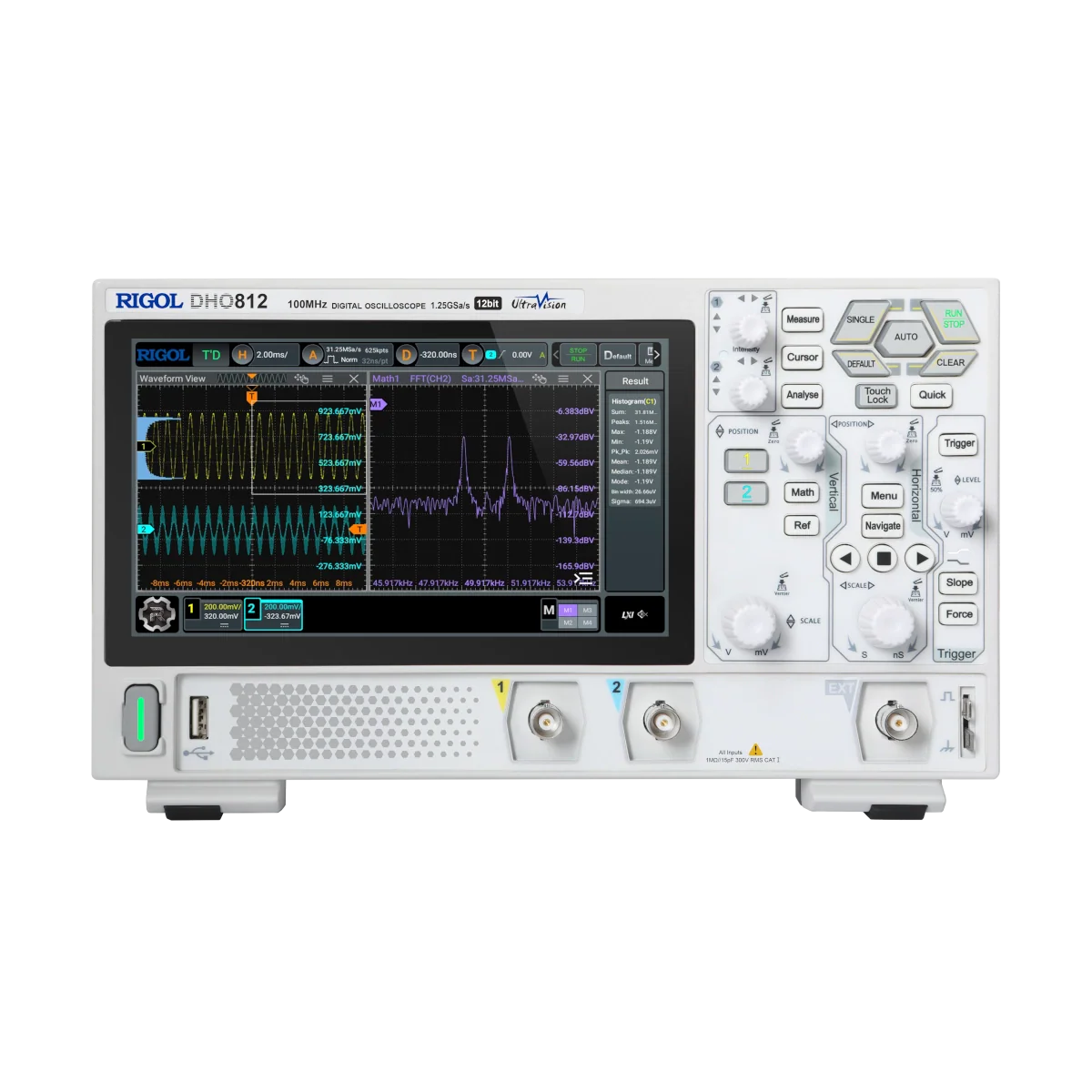 RIGOL DHO812 100MHz Oscilloscope