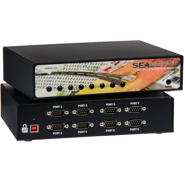 Sealevel 2801 USB till 8-Port RS-232 DB9 Seriell Gränssnitt Adapter