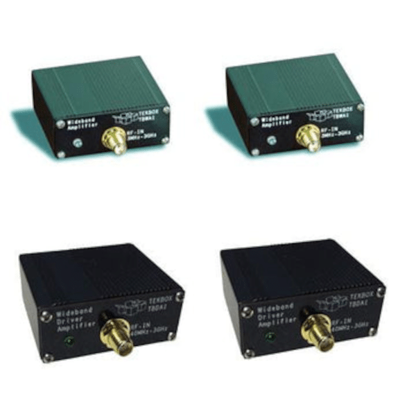 Tekbox Wideband förstärkar set, 1 TBWA2/20dB, 1 TBWA/40dB, 1 TBDA1/14, 1 TBDA1/28