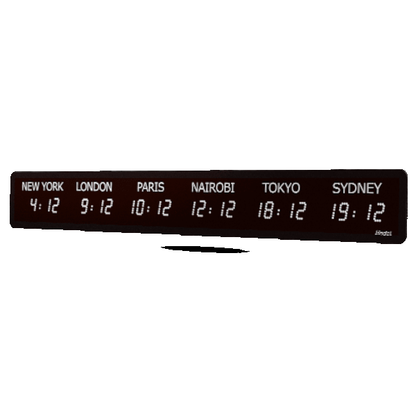 Bodet World Style Inomhus LED-klocka
