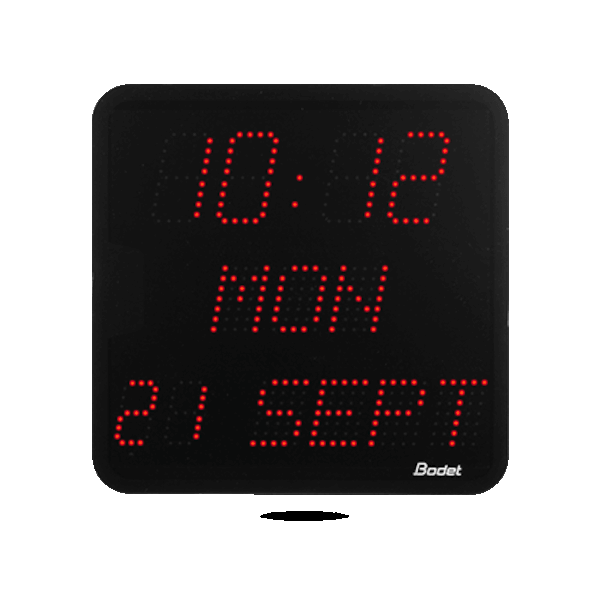 Bodet Stil 7 Datum Inomhus LED Klocka