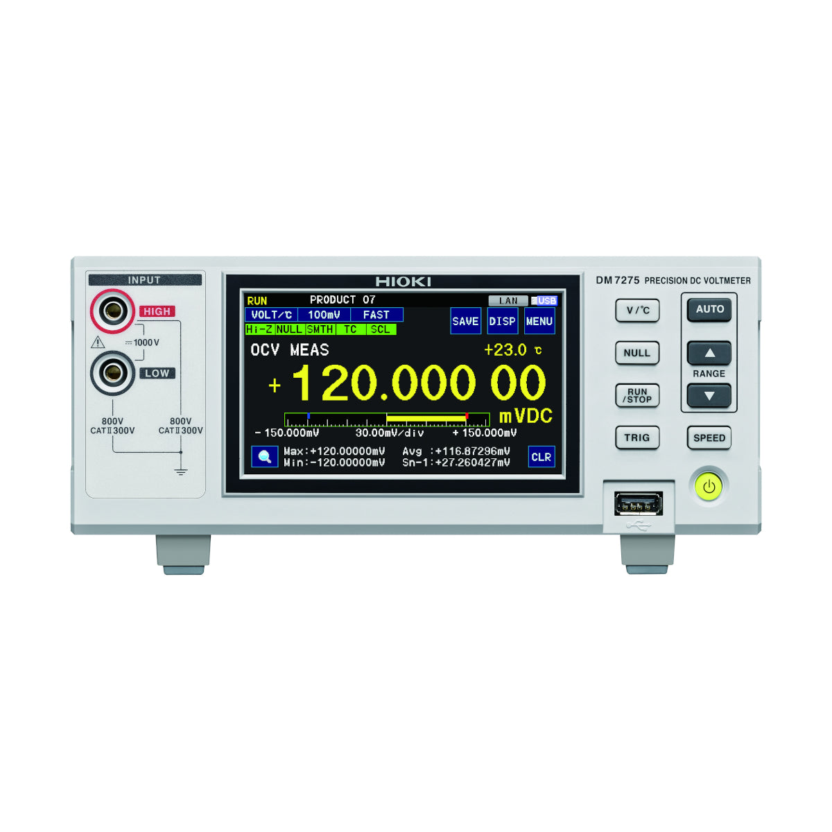 Hioki DM7275-02 Precision DC Voltmeter