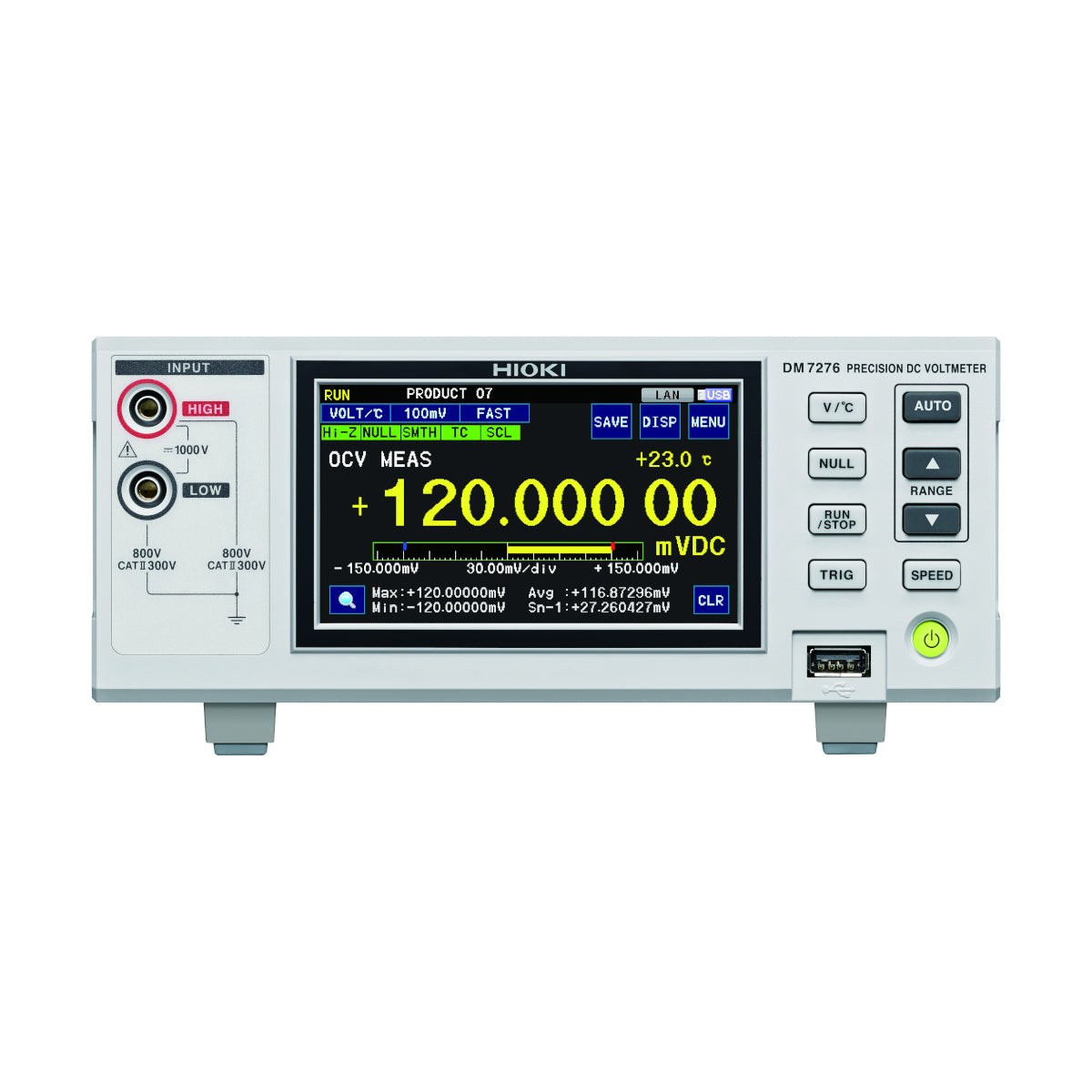 Hioki DM7276-02 Precision DC Voltmeter
