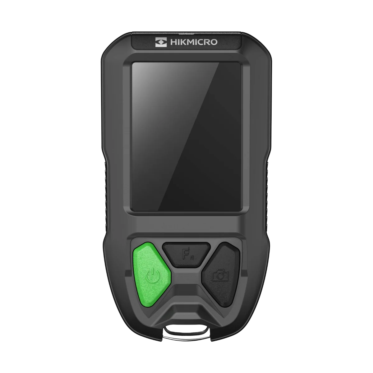 HIKMICRO FP31 Handheld Firefighting Thermography Camera with a green button and Hikmicro branding on a white background