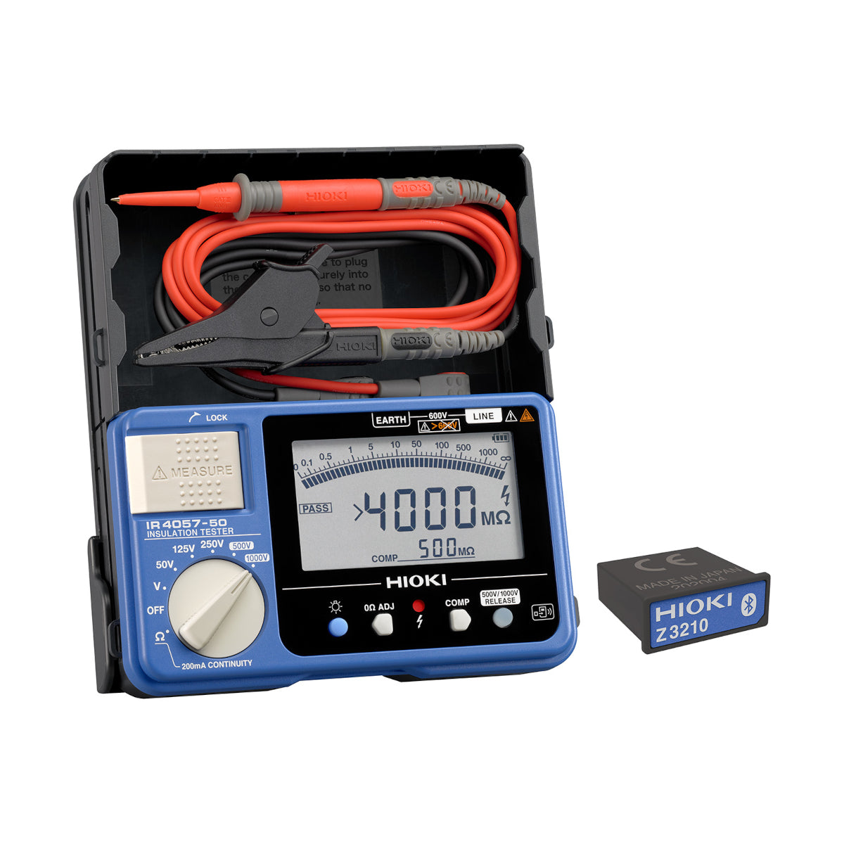 Hioki IR4057-90 Insulation Tester Bundled with the Wireless Adapter Z3210