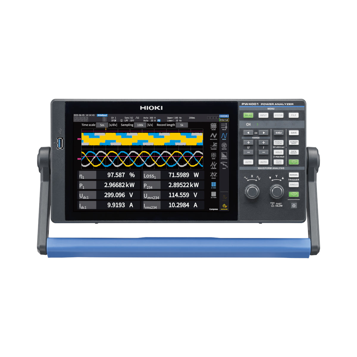 Hioki PW4001-05 Power Analyzer / D/A output, Motor analysis, External power source